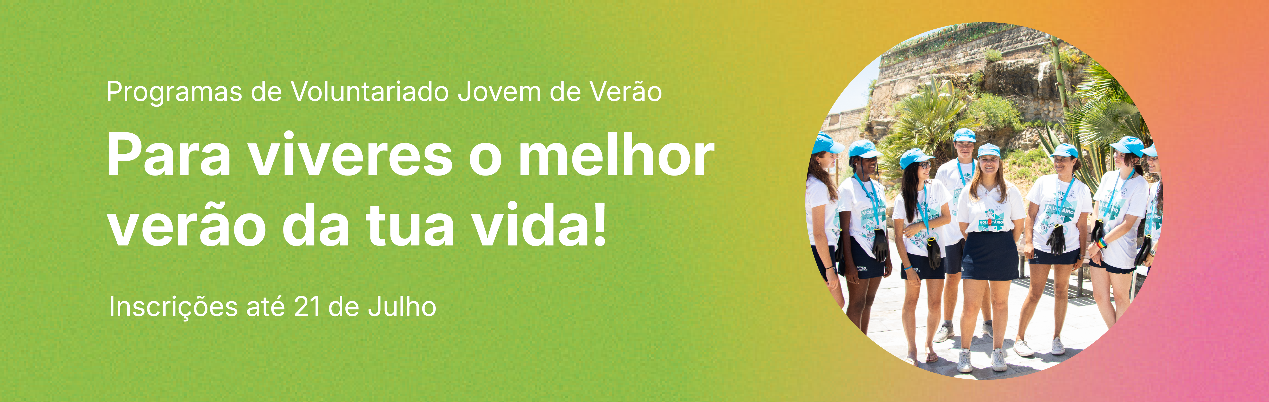 Inscrições Voluntariado Cascais Jovem