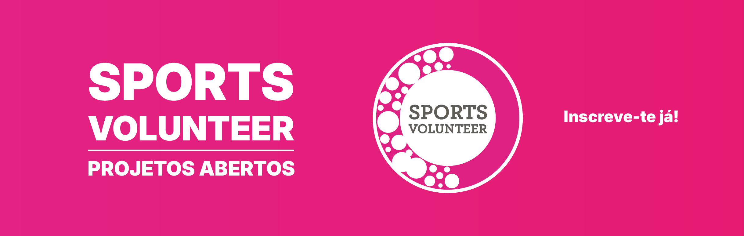 Inscrições Voluntariado Sports Volunteer