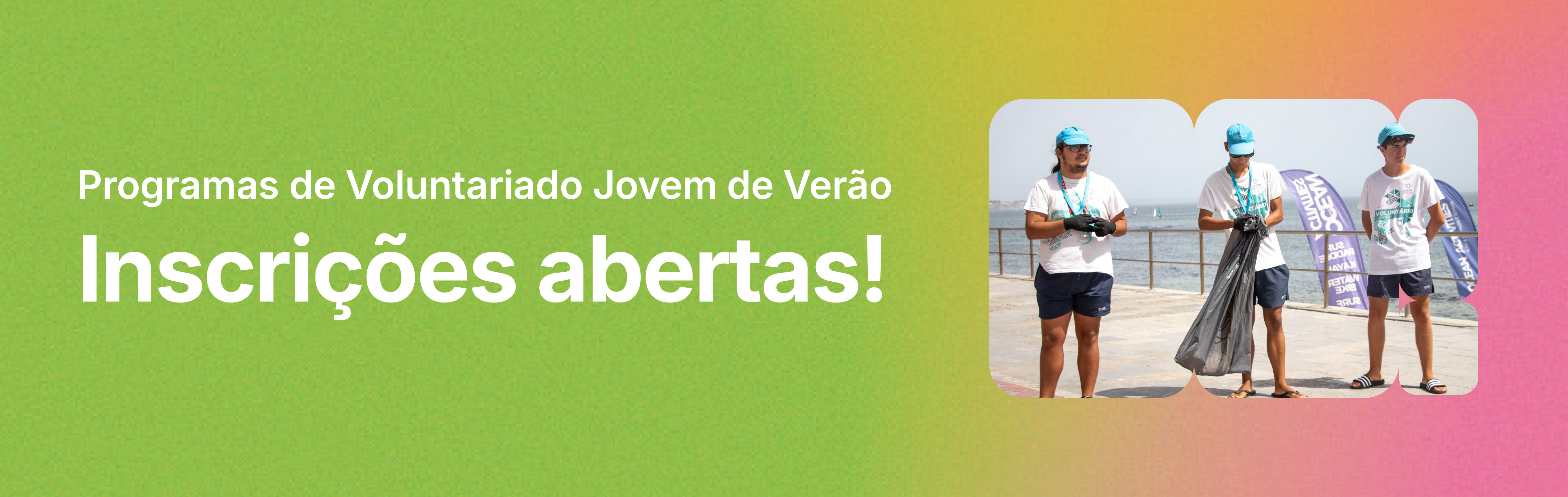Banner Programas Voluntariado de Verão 2026